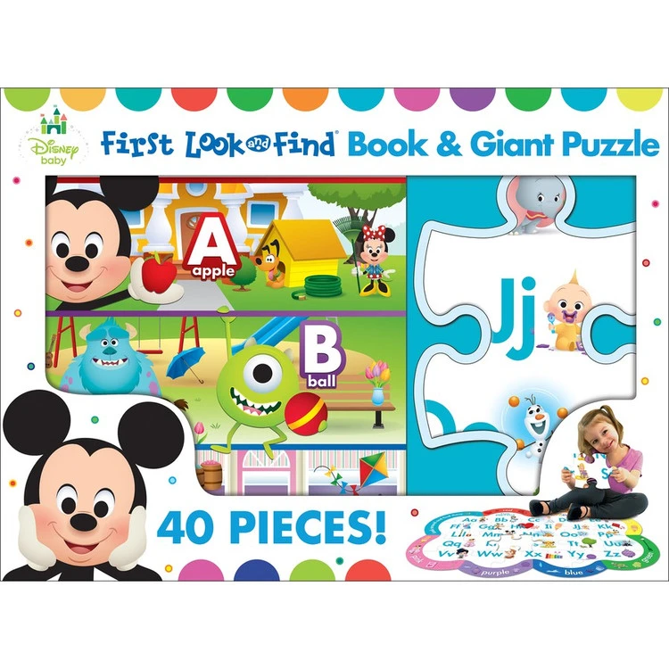 Disney Baby 1st Look & Find Puzzle Box