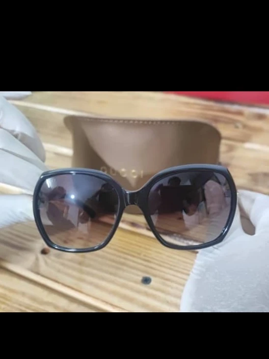 Gucci عینک آفتابی گوچی کائوچوی هارد نشکن با پک  کامل