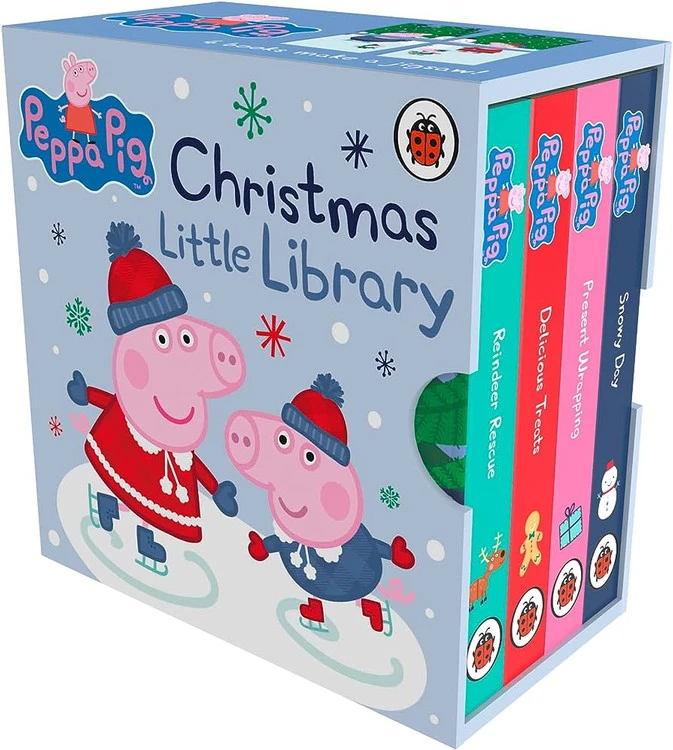 Peppa pig Christmas 🎄 little library پپاپیگ در کریسمس