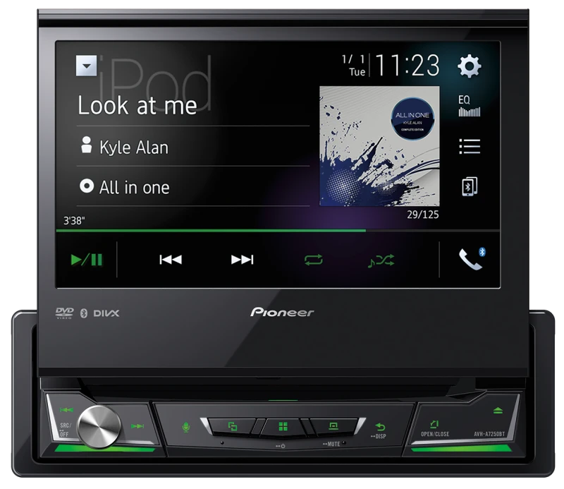 Pioneer AVH-A7250BT:DVD Multimedia AV Receiver