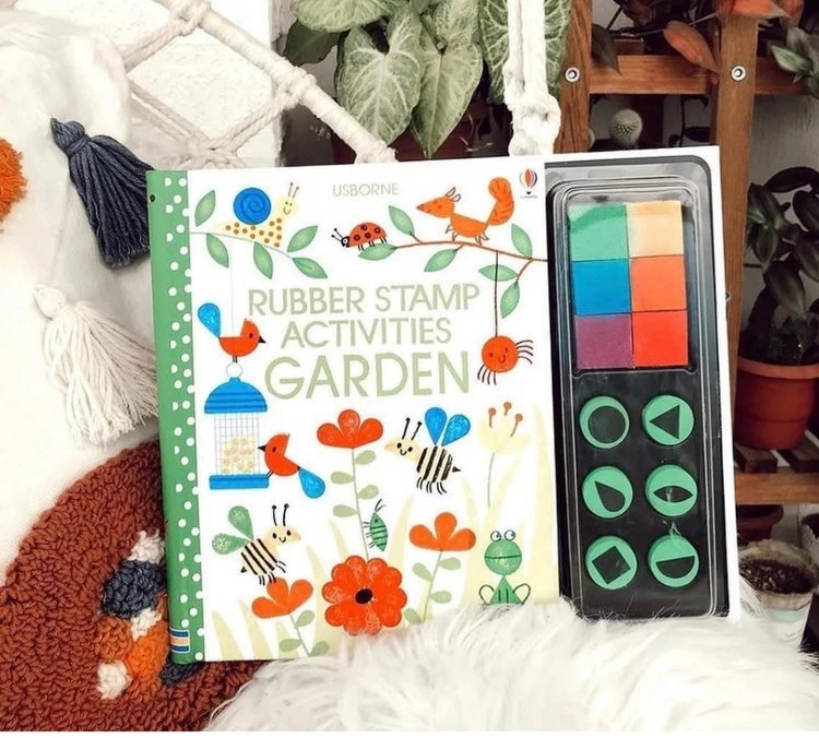 Rubber stamp activities Garden