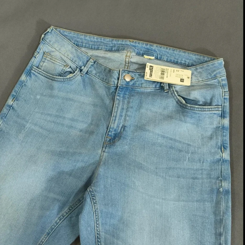 🧡 SIZE 48 ta 50  شلوار جین یونیسکس اورجینال   برند معتبر LINDEX امریکا مدل MADONNA
