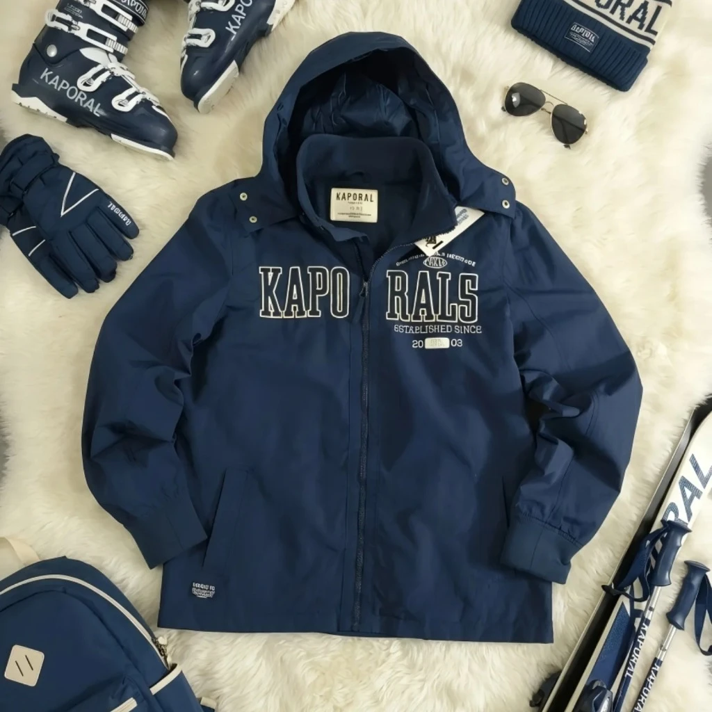 SIZE M-L   کاپشن بادگیر استوک اورجینال از برند KAPORAL فرانسه