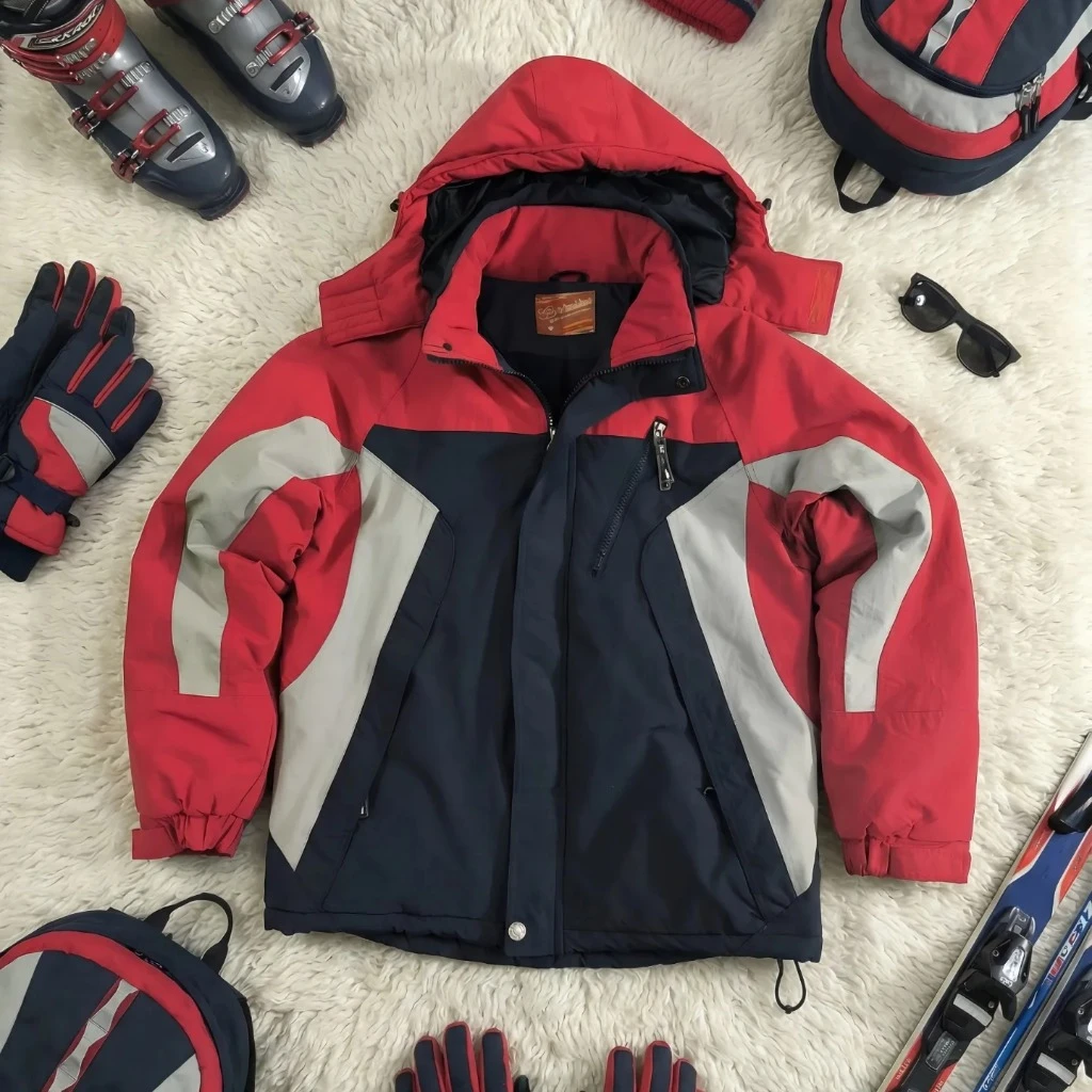 SIZE S-M   کاپشن اسکی حرفه ای استوک اورجینال از برند QH FASHION امارات