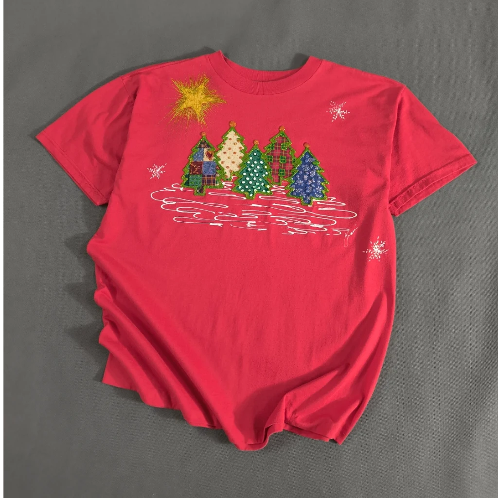 SIZE XL-L  تیشرت اورجینال برند JERZEES امریکا   مدل CHRISTMAS