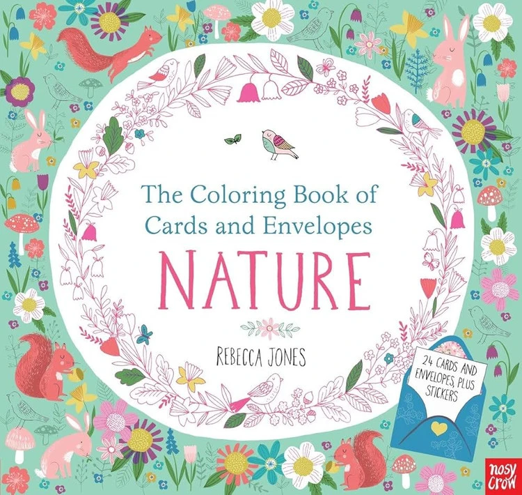 The Coloring Book of Cards and Envelopes: Nature