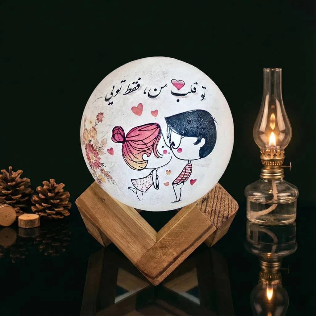 آباژور سنگ نمک عاشقانه کد L9