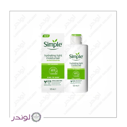 آبرسان و مرطوب کننده سیمپل مدل لایت برای پوست چرب ۱۲۵میل