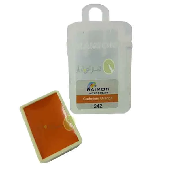 آبرنگ تک رنگ رایمون کد cadmium orange 242