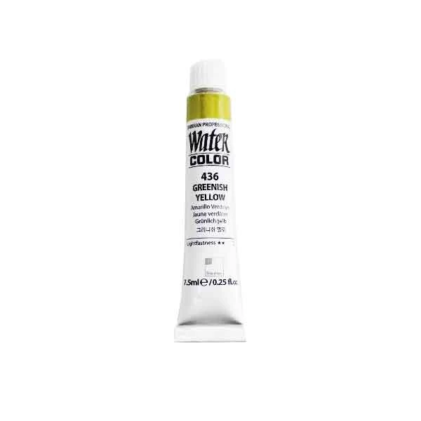 آبرنگ حرفه ای شین هان greenish yellow 436 (حجم 7.5 میل)