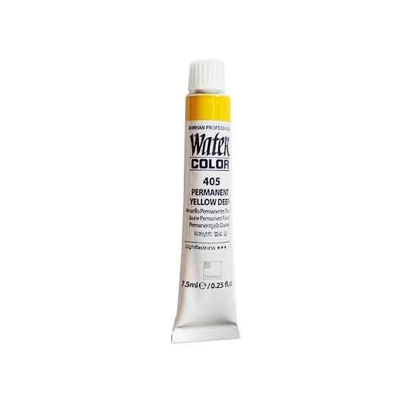 آبرنگ حرفه ای شین هان permanent yellow deep 405 (حجم 7.5 میل)