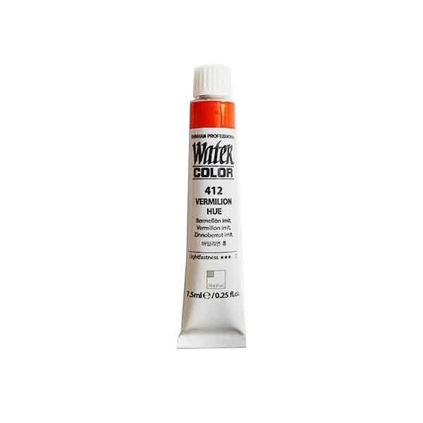 آبرنگ حرفه ای شین هان vermilion hue 412 (حجم 7.5 میل)