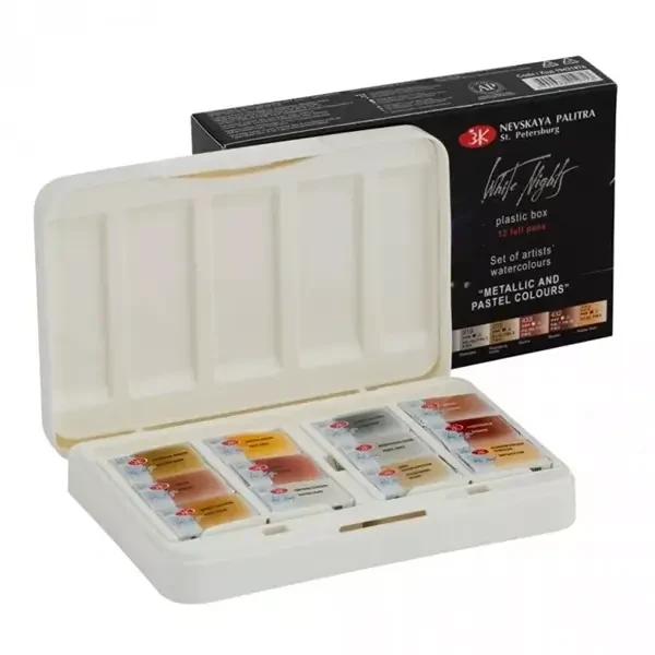 آبرنگ سنت پترزبورگ 12 رنگ متالیک Metallic