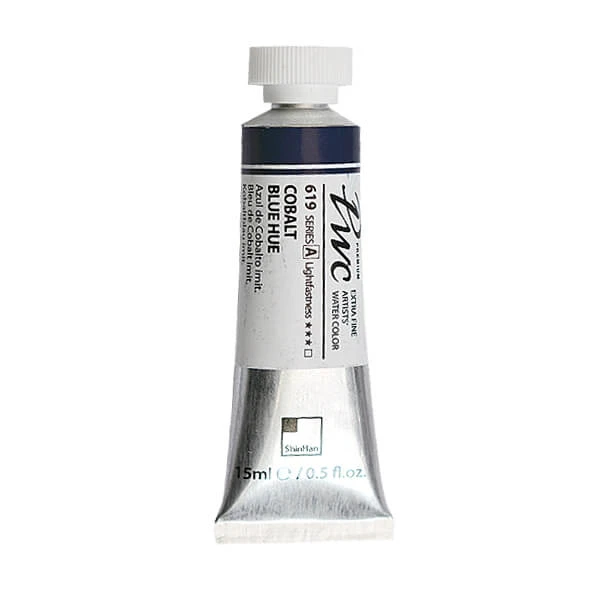 آبرنگ فوق آرتیست شین هان PWC سری A رنگ (cobalt blue hue 619)