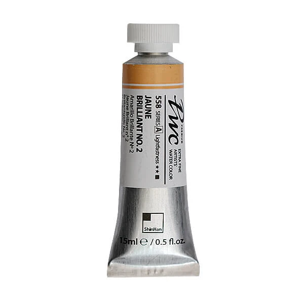 آبرنگ فوق آرتیست شین هان PWC سری A رنگ (jaune brilliant no.2 558)