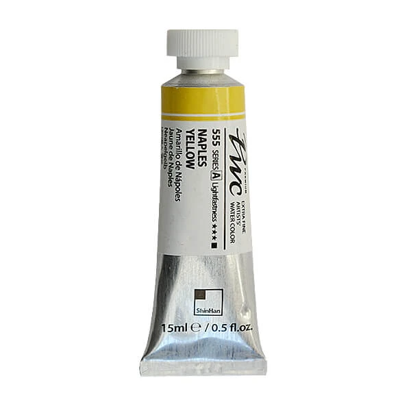 آبرنگ فوق آرتیست شین هان PWC سری A رنگ (naples yellow 555)