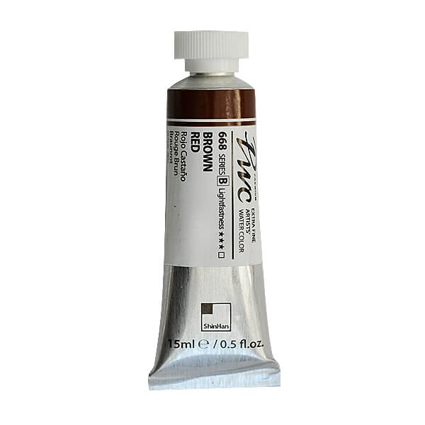 آبرنگ فوق آرتیست شین هان PWC سری B رنگ (Brown red 668)