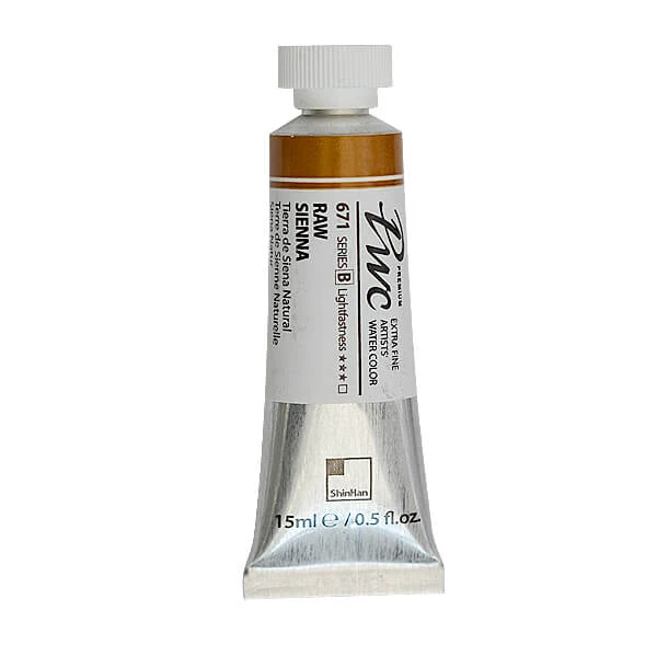 آبرنگ فوق آرتیست شین هان PWC سری B رنگ (Raw SIENNA 671)