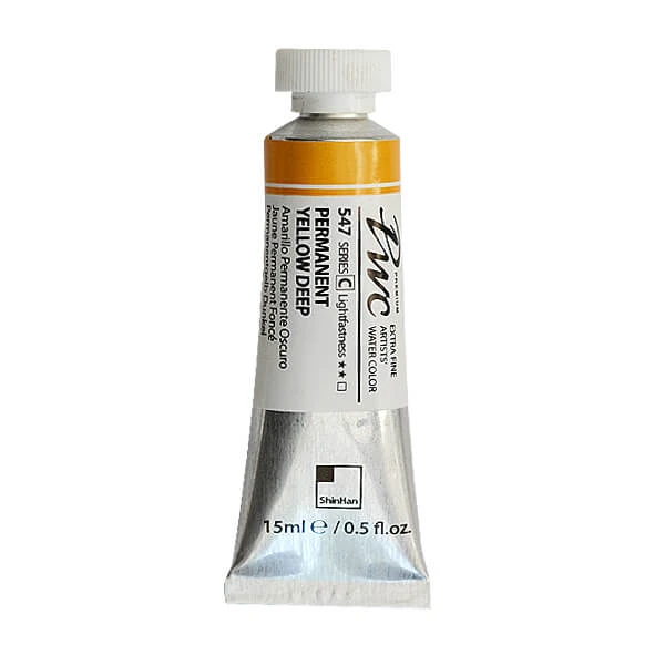 آبرنگ فوق آرتیست شین هان PWC سری C رنگ (permanent yellow deep 547)