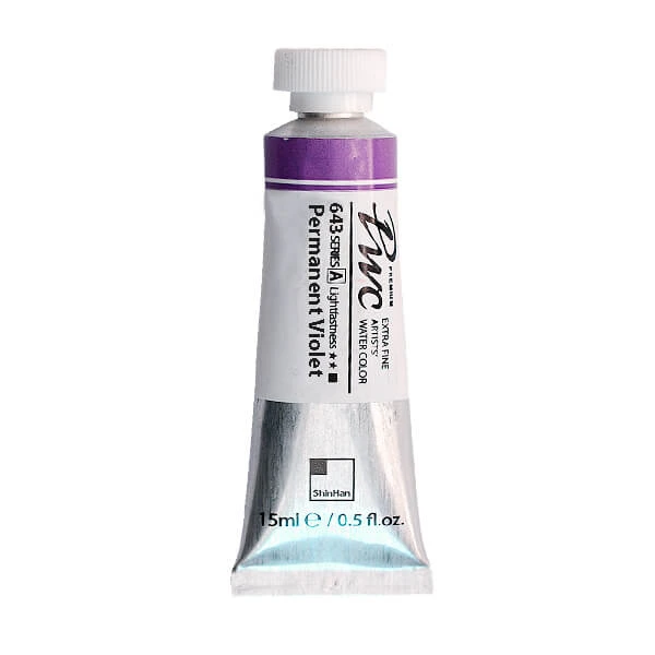 آبرنگ فوق آرتیست شین هان PWC سری D رنگ (Permanent violet 643)