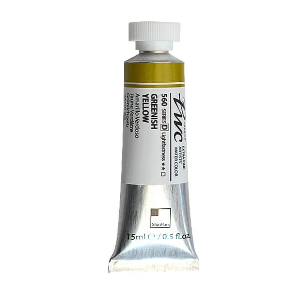 آبرنگ فوق آرتیست شین هان PWC سری D رنگ (greenish yellow 560)