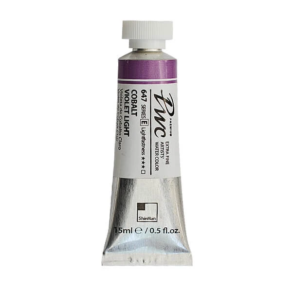 آبرنگ فوق آرتیست شین هان PWC سری E رنگ (Cobalt violet light 647)