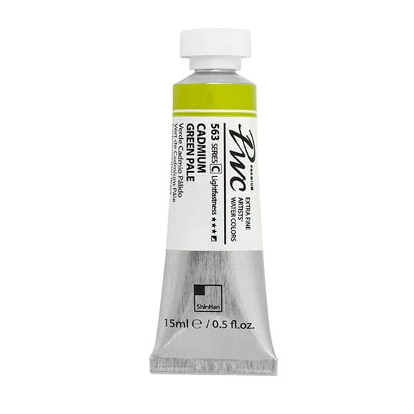 آبرنگ فوق آرتیست شین هان PWC سری c رنگ (563 cadmium green pale)