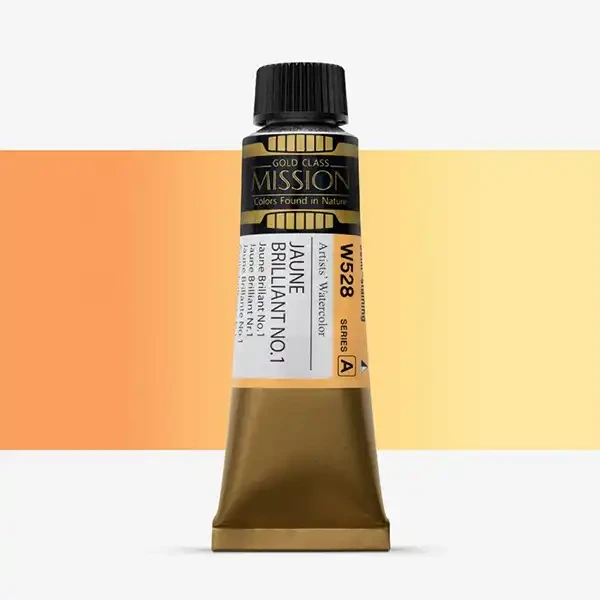 آبرنگ میشن Gold Class سری A رنگ (Jaune Brilliant W528)