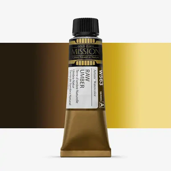 آبرنگ میشن Gold Class سری A رنگ (Raw Umber W563)