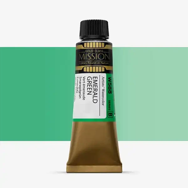 آبرنگ میشن Gold Class سری B رنگ (Emerald Green W588)