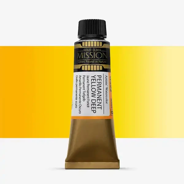 آبرنگ میشن Gold Class سری B رنگ (Permanent Yellow Deep W523)