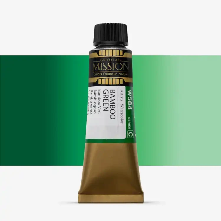 آبرنگ میشن Gold Class سری C رنگ (Bamboo Green W584)