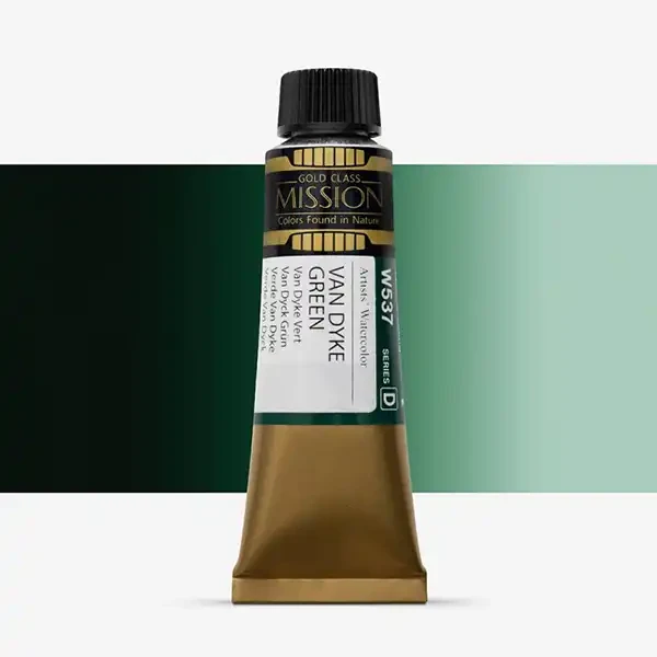 آبرنگ میشن Gold Class سری D رنگ (Vandyke Green W537)
