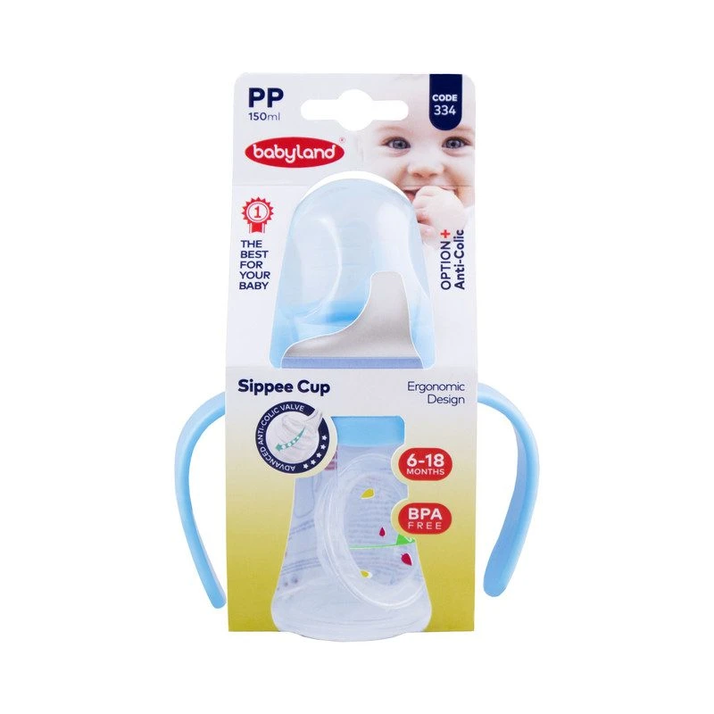 آبمیوه خوری دهانه عریض 6 تا 18 ماه بی بی لند کد 334 babyland