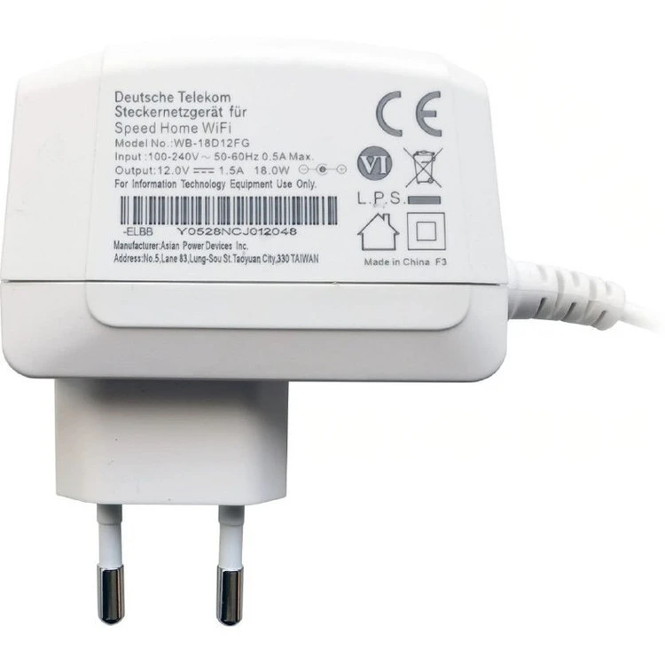 آداپتور 12 ولت 1.5 آمپر دیواری 12V-1.5A آلمانی مارک Telekom