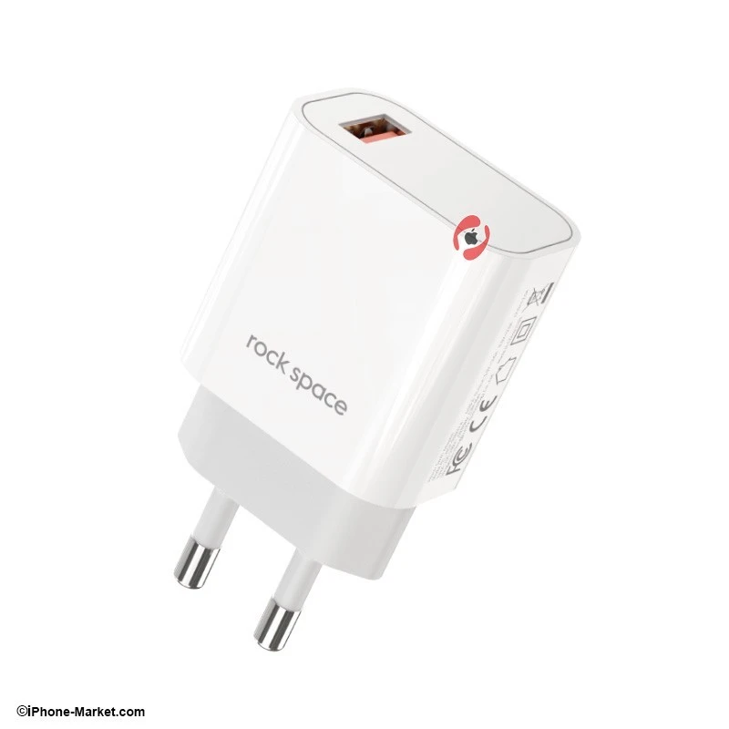 آداپتور 18 وات یو اس بی Rock Space T48 QC3.0