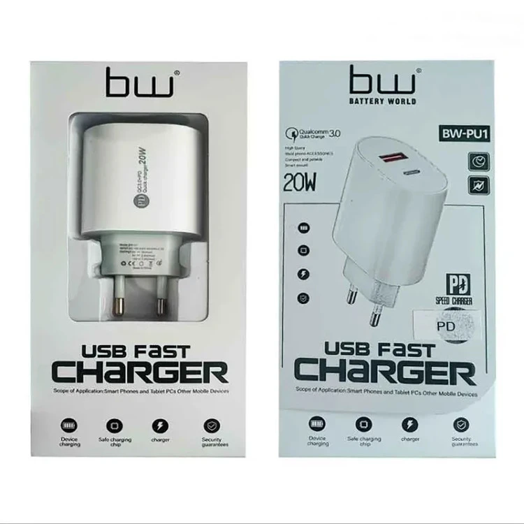 آداپتور 20 وات فست شارژ مدل bw-pu1