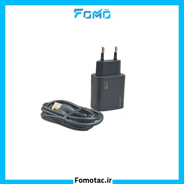 آداپتور 20w لیندوس‌پلاس(+LINDOS) مدل LN-CH40 – دو پورت
