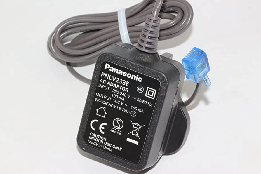 آداپتور 4.8 ولت گوشی تلفن بی سیم پاناسونیک مدل Panasonic AC Adaptor PNLV233E اصلی