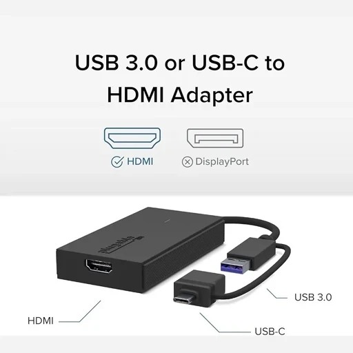 آداپتور USB C به HDMI قابل اتصال، آداپتور گرافیک اورجینال امازون المان