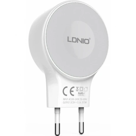 آداپتور ال دی نیو با کابل آیفون ۲۲۶۹ LDNIO adapter with iPhone 2269 cable