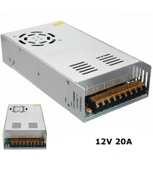 آداپتور سوئیچینگ صنعتی ۲۰ آمپر 20 amp industrial switching adapter