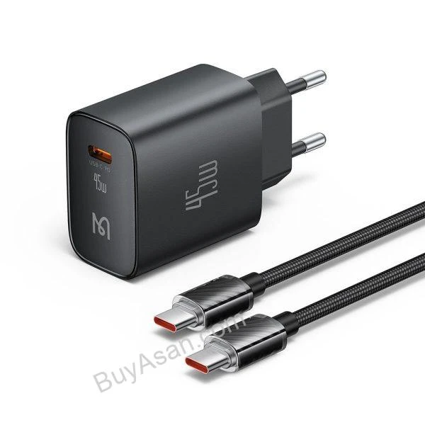 آداپتور شارژ 45 وات Super Fast Charge 2.0 مک‌دودو مدل CH-5080 به‌همراه کابل