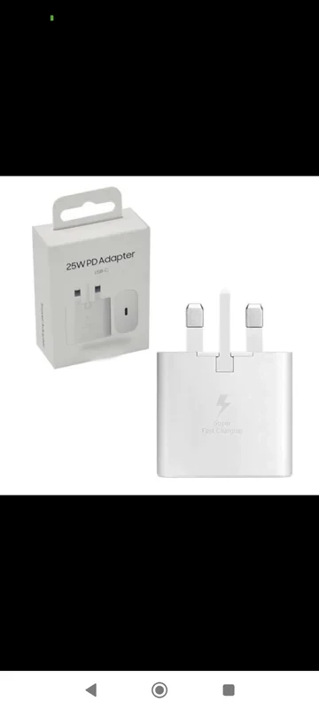 آداپتور شارژ مدل EP-TA800NBEGAE سامسونگ25w / اورجینال ویتنام