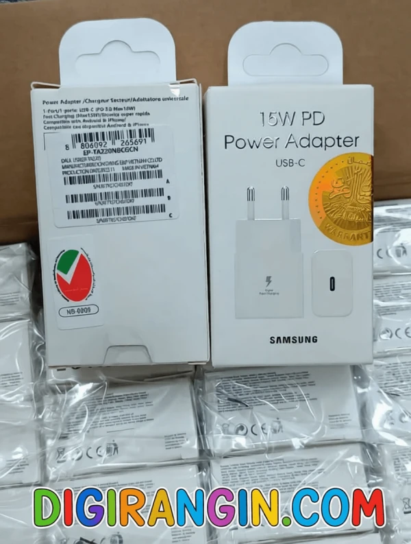 آداپتور شارژر 15 وات سامسونگ PD USB-C دو پین ایرانی و سه پین خارجی | فست شارژ اصلی**