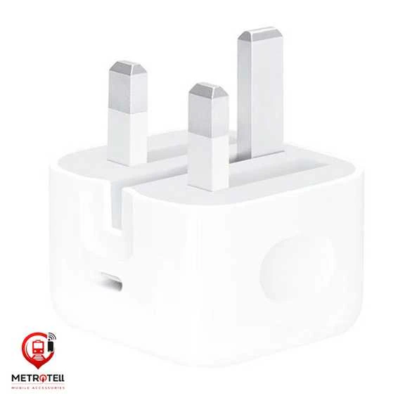 آداپتور شارژر دیواری 20W اپل مدل Adapter A2344 سه پین اورجینال اپل استور های کپی