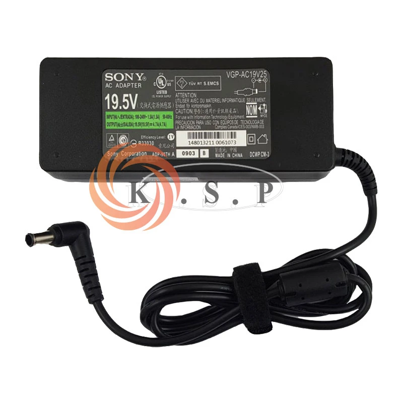 آداپتور لپ تاپ سونی Adaptor Sony 19.5V 4.7A (6.5X4.4)