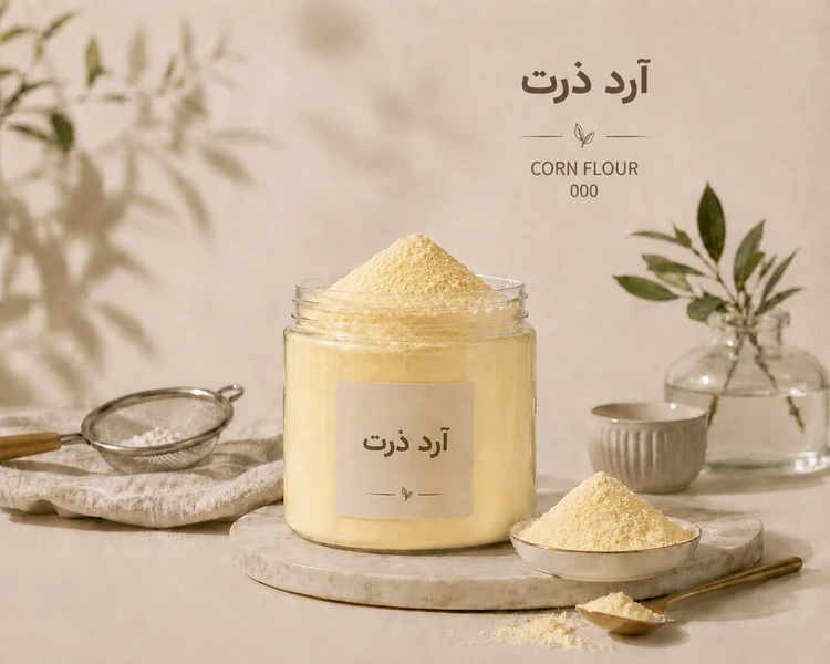آرد ذرت زرد 500 گرمی(بسته بندی فروشگاهی)