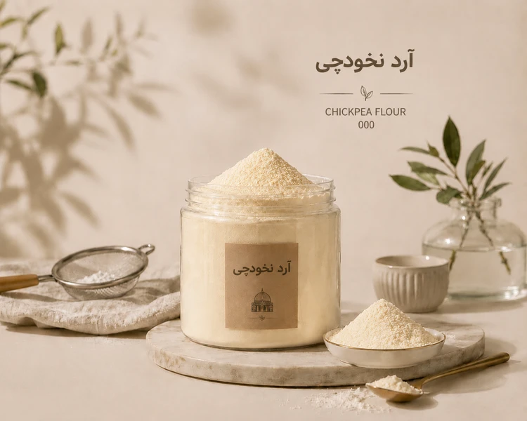 آرد نخودچی اعلاء 500گرمی(بسته بندی فروشگاهی)