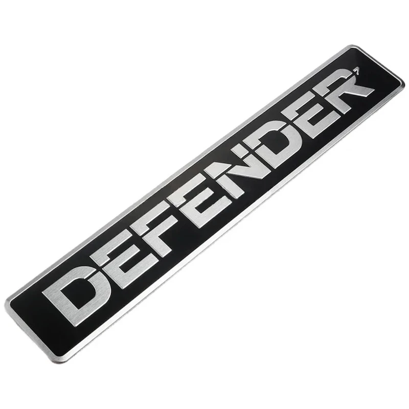 آرم فلزی DEFENDER بزرگ ۲۳ سانتی